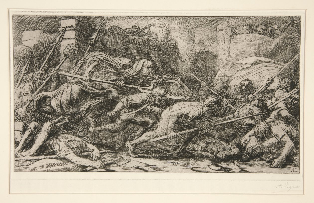 Le Triomphe de la Mort: Apres le Combat (El triunfo de la muerte: después de la batalla) de Alphonse Legros