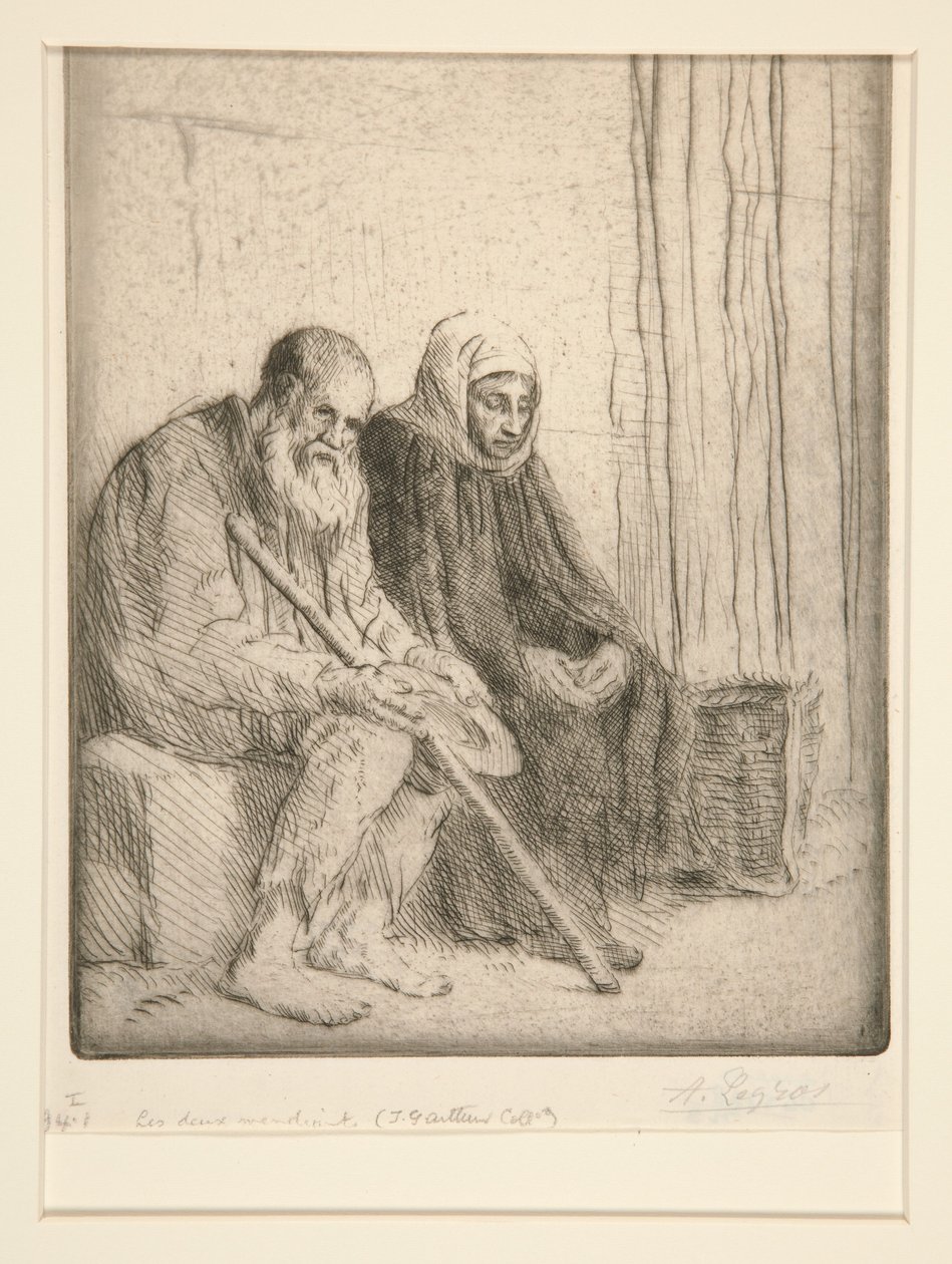 Los dos mendigos (Two Beggars) de Alphonse Legros