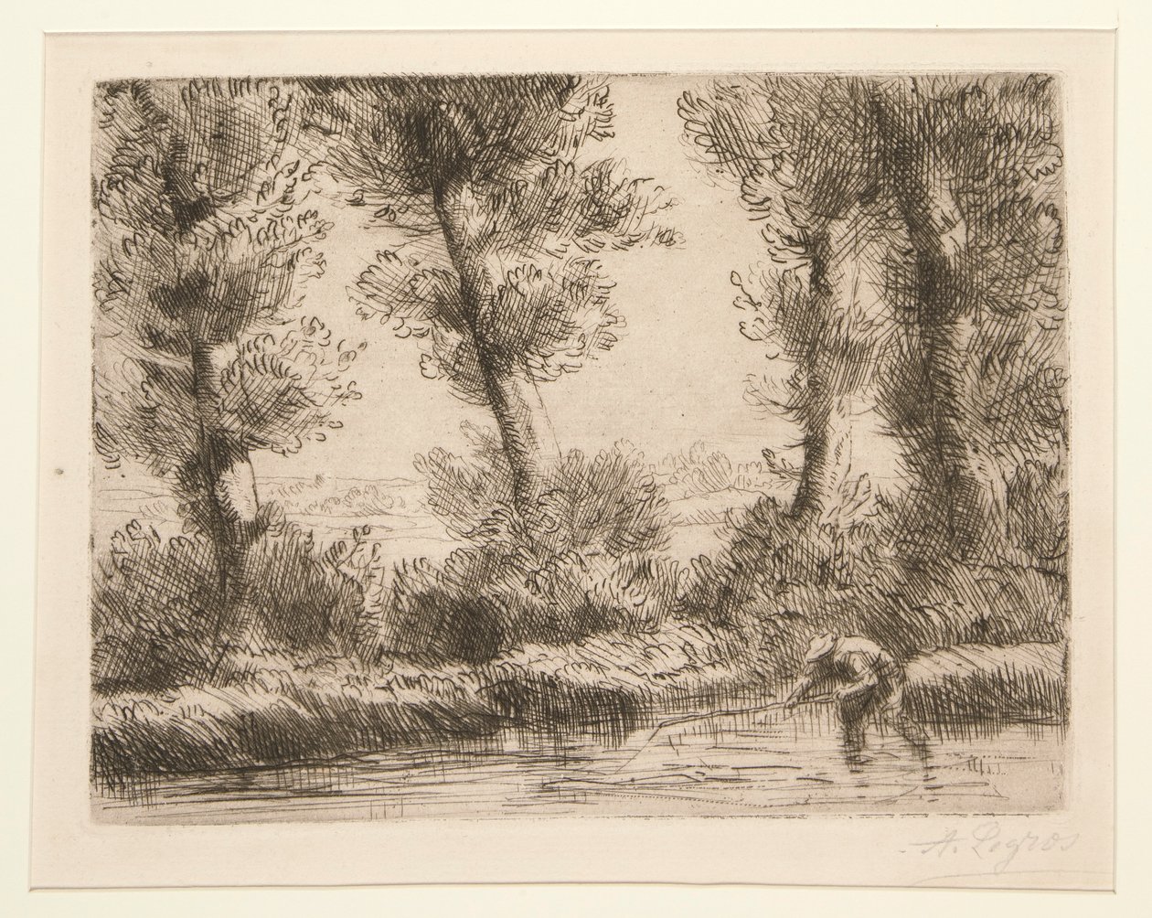 Les bords de la Liane (Las orillas del Liane) de Alphonse Legros