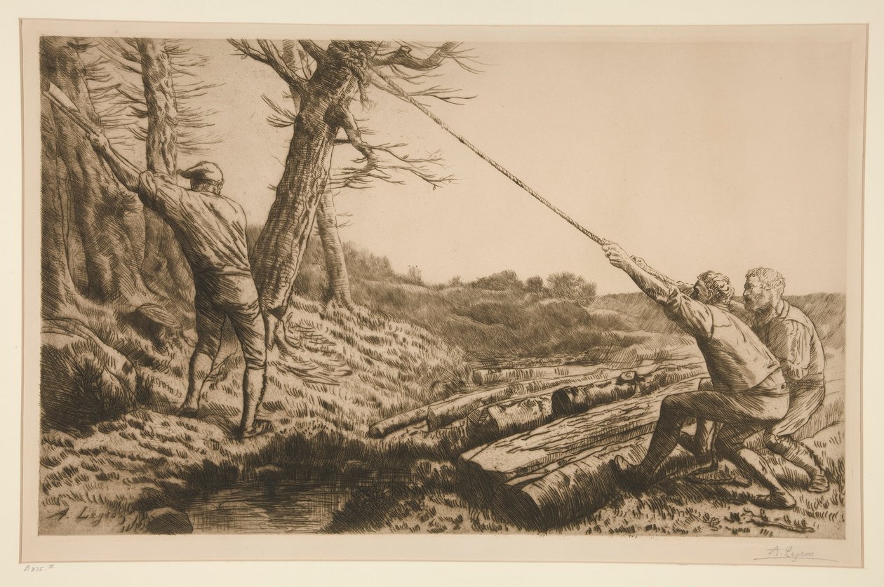 Les bucherons (Leñadores) de Alphonse Legros