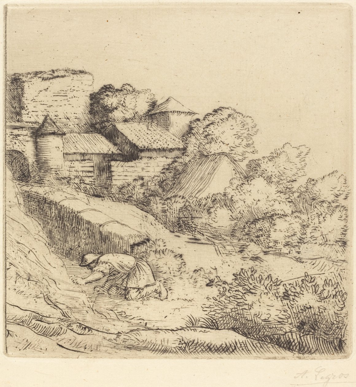 Pequeño Quemador de Hierba de Alphonse Legros