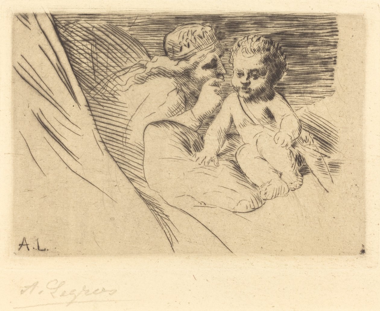 Mab y Cupido de Alphonse Legros