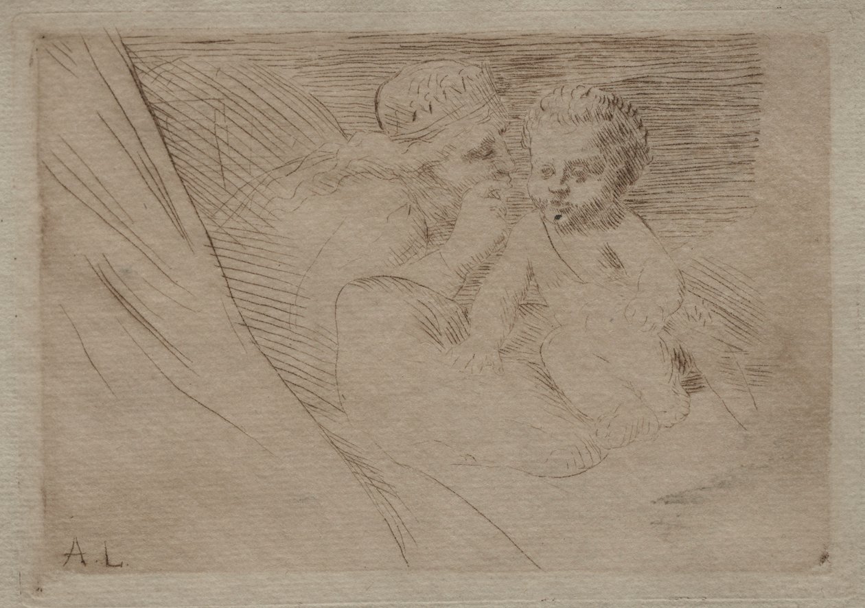 Mab y Cupido de Alphonse Legros