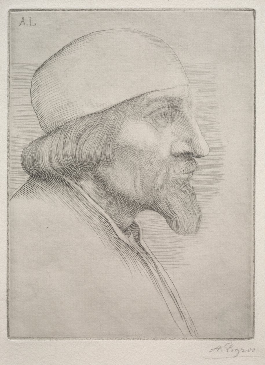 Hombre con gorro de Alphonse Legros
