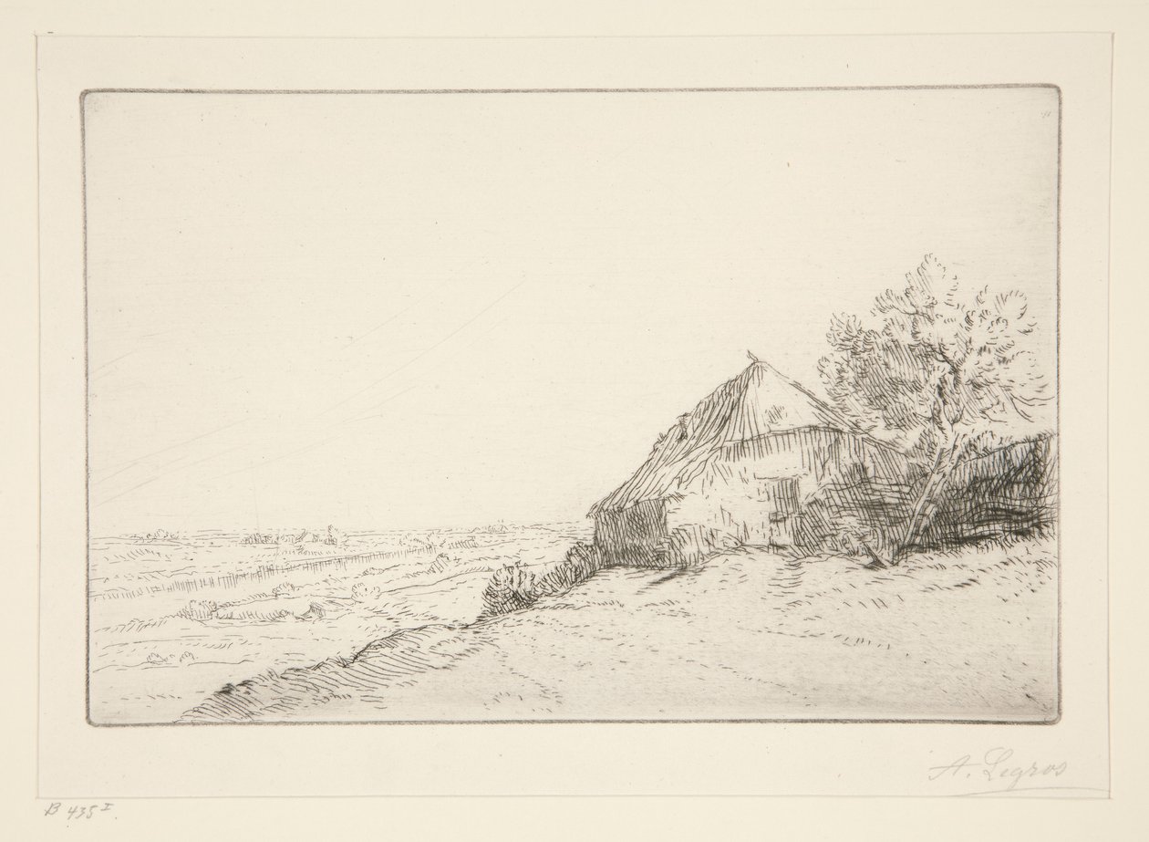 Cabaña en la colina de Alphonse Legros