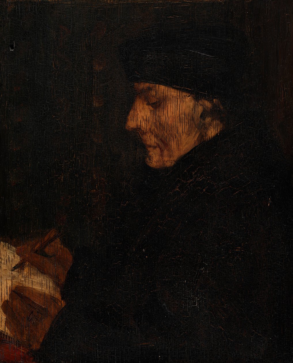 Copia de memoria del Erasmo de Holbein de Alphonse Legros