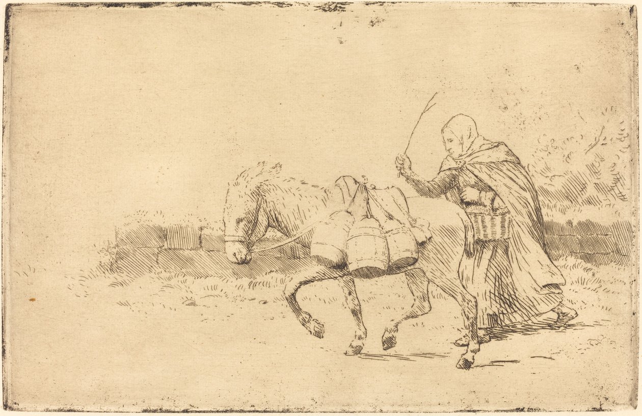Lechera de Boulogne, 1ª placa de Alphonse Legros