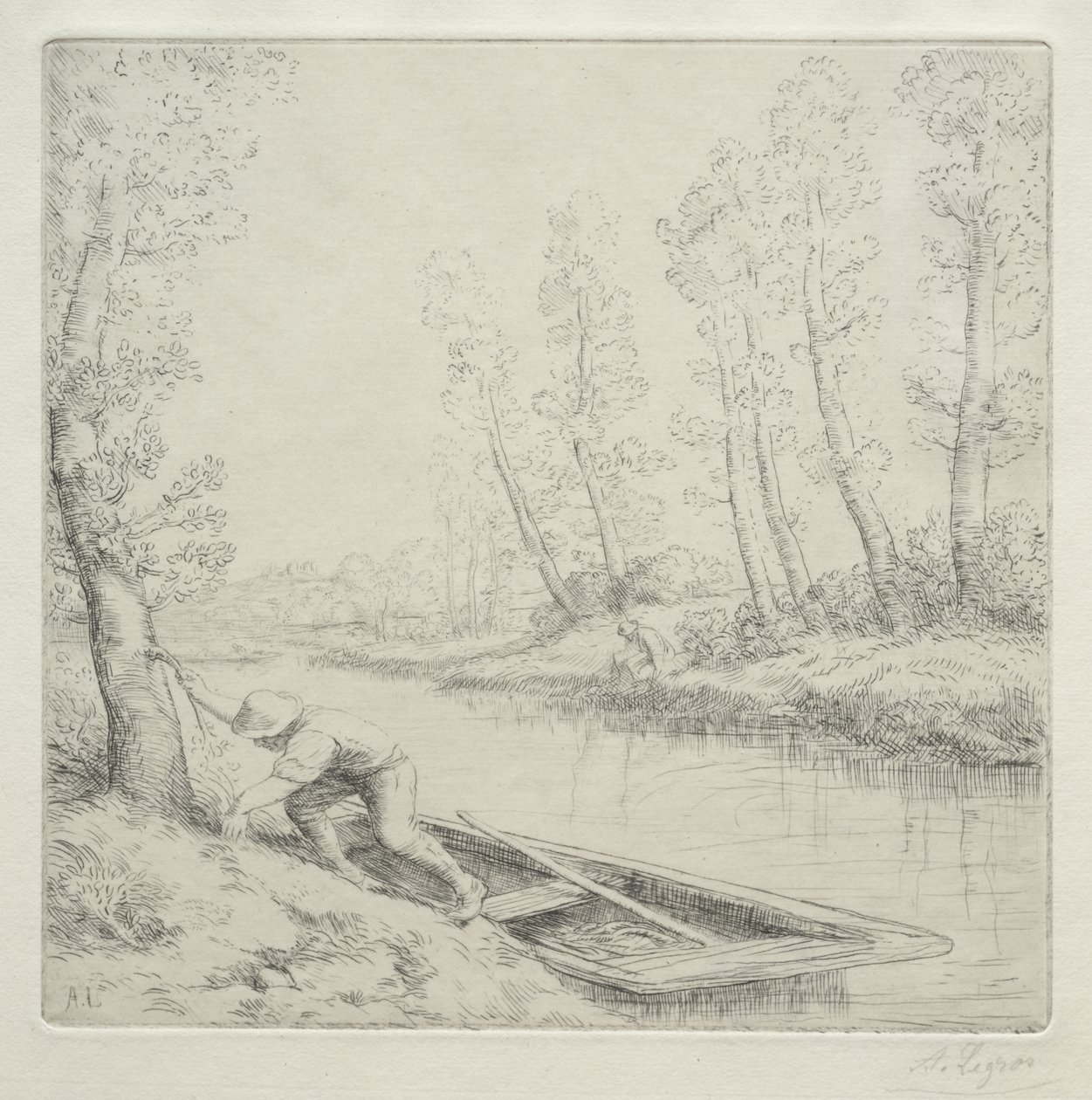 Mañana en el río de Alphonse Legros