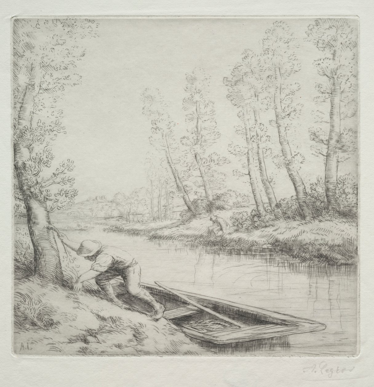 Mañana en el río de Alphonse Legros