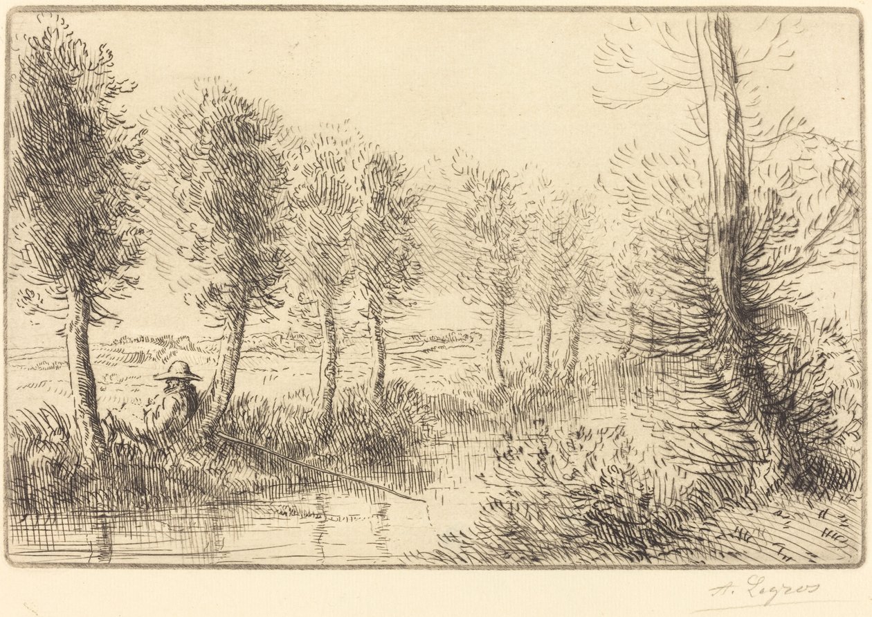Cerca del molino (Pres du moulin) de Alphonse Legros