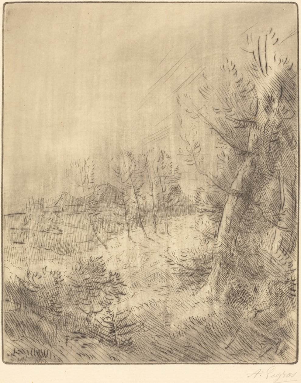 Pueblo viejo (Ville vieille) de Alphonse Legros