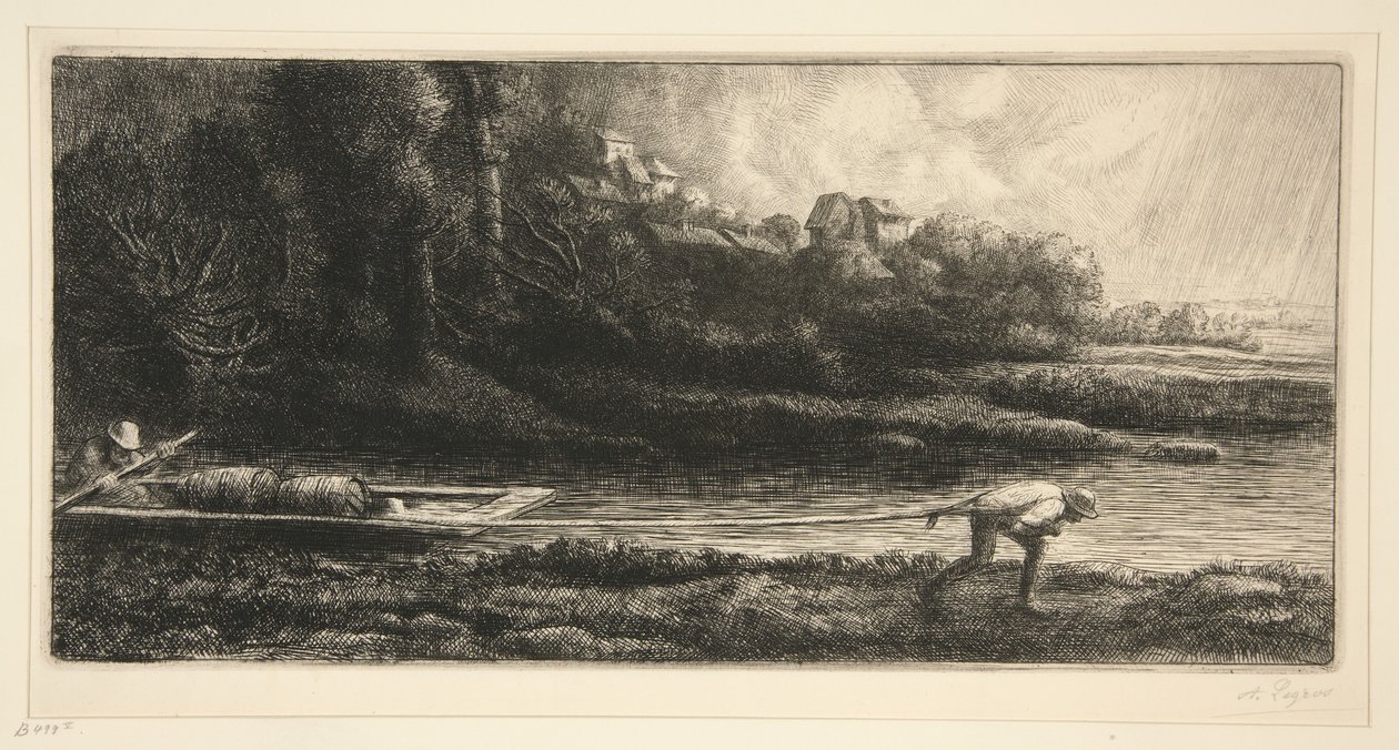 Paisaje en barco de Alphonse Legros