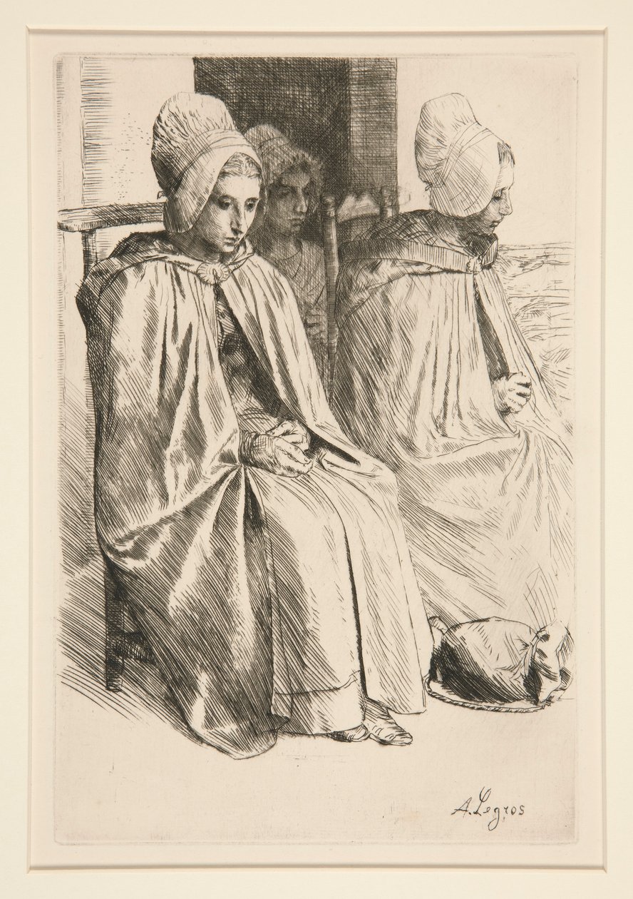 Paysannes des Environe de Boulogne (Mujeres campesinas del barrio de Boulogne) de Alphonse Legros