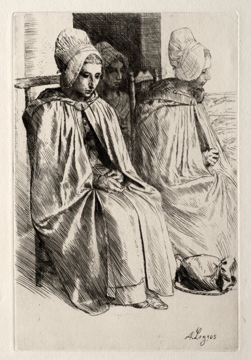 Mujer campesina en el vecindario de Boulogne de Alphonse Legros