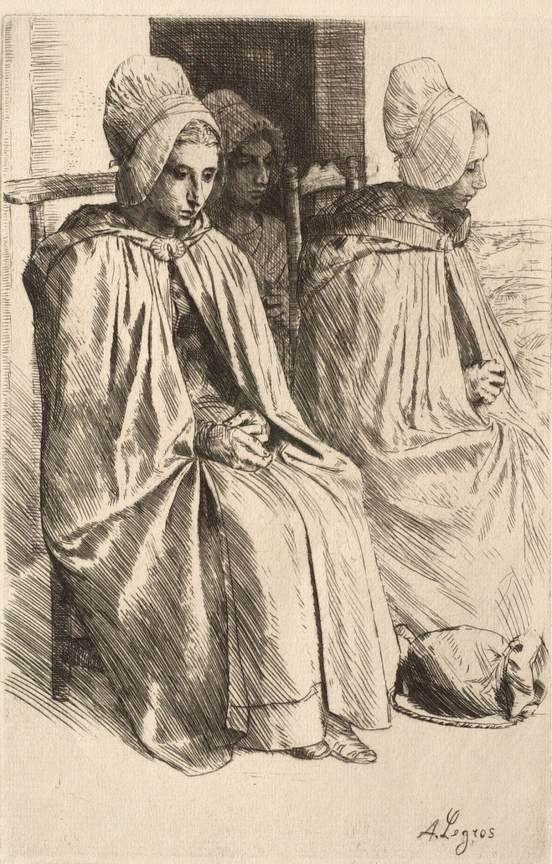 Campesinas de los alrededores de Boulogne de Alphonse Legros