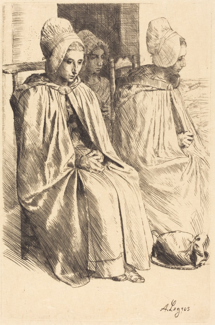 Campesinas de Boulogne (campesinas de los alrededores de Boulogne) de Alphonse Legros