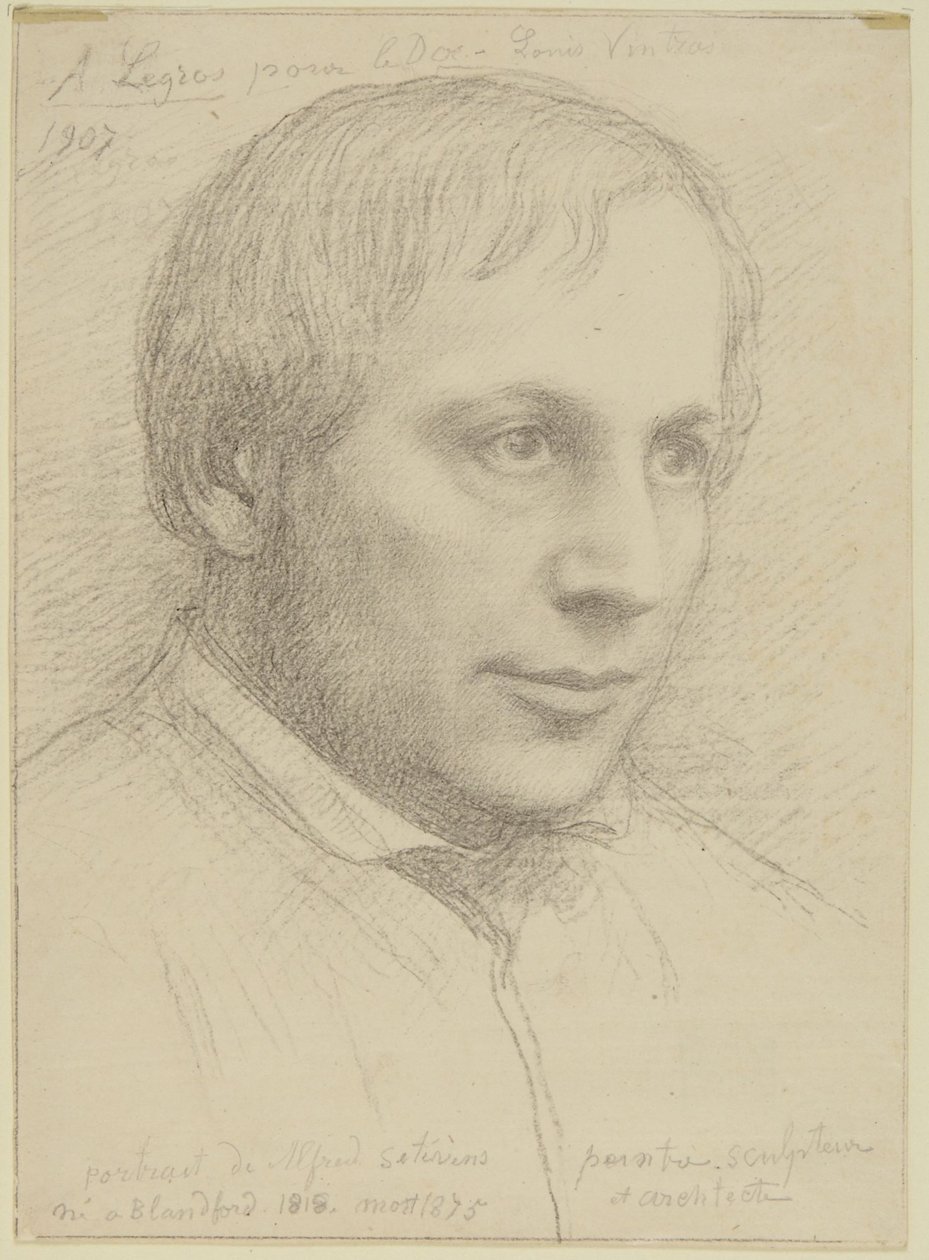 Retrato de Alfred Stevens de Alphonse Legros