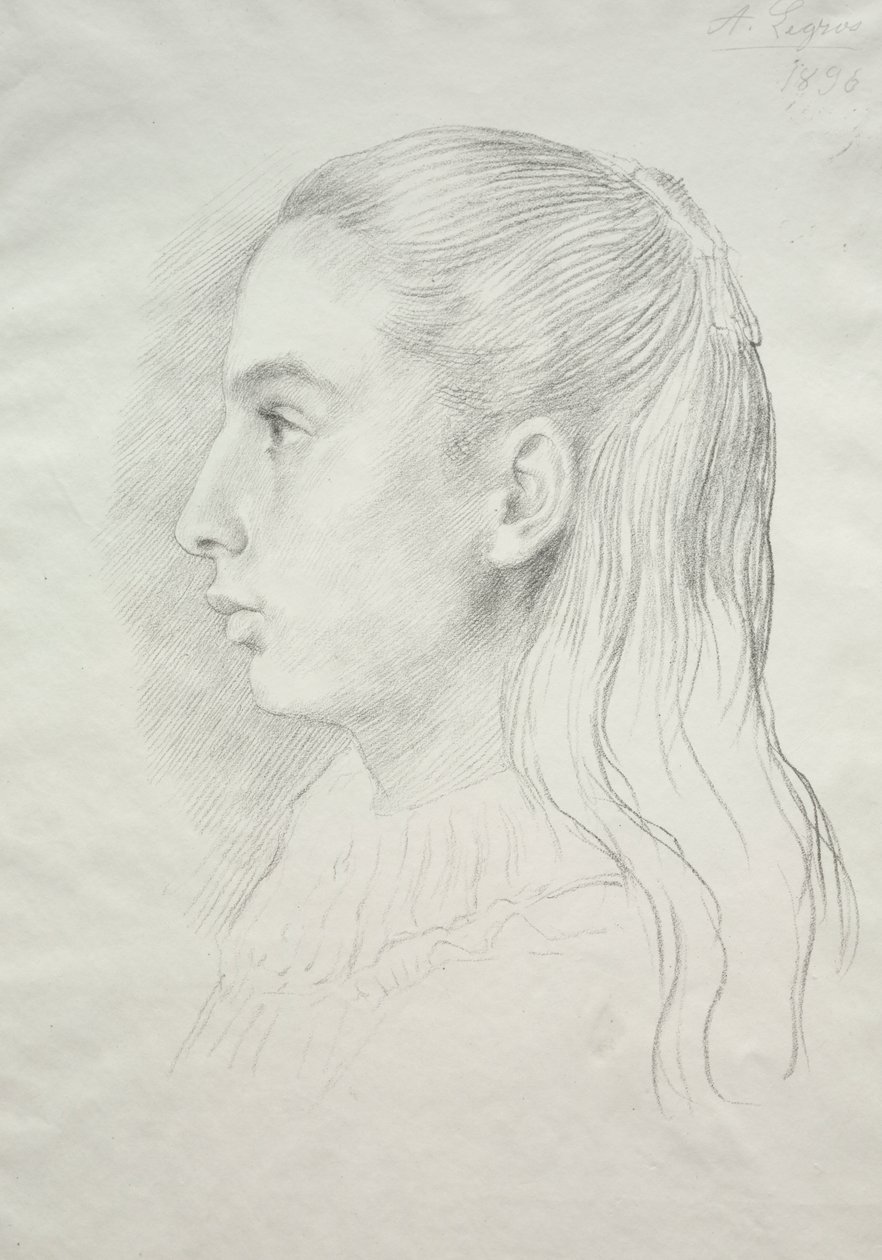 Retrato de la Srta. Nora E. Legros de Alphonse Legros