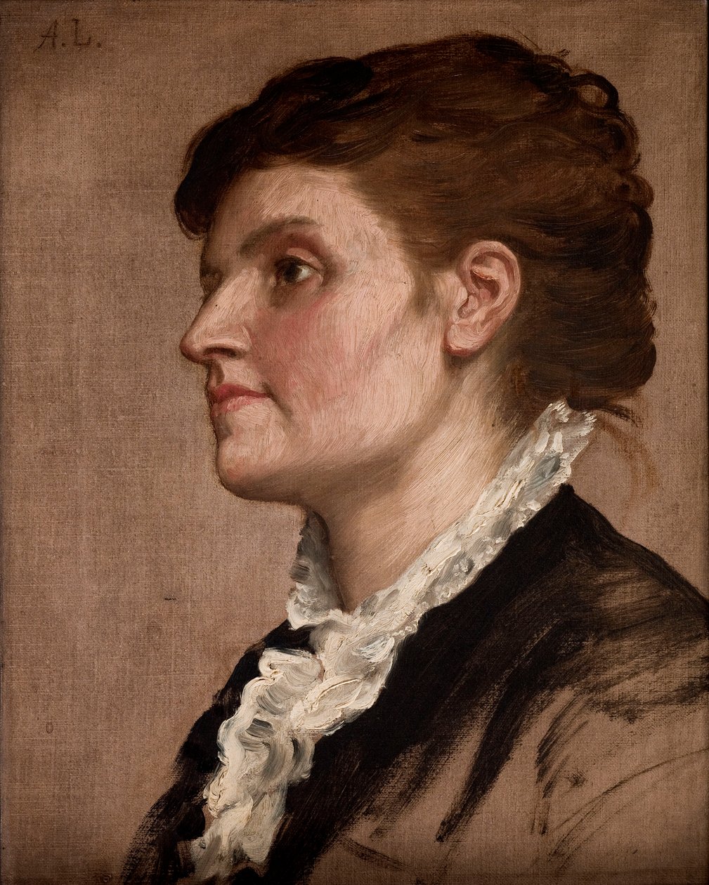 Retrato de mujer de Alphonse Legros