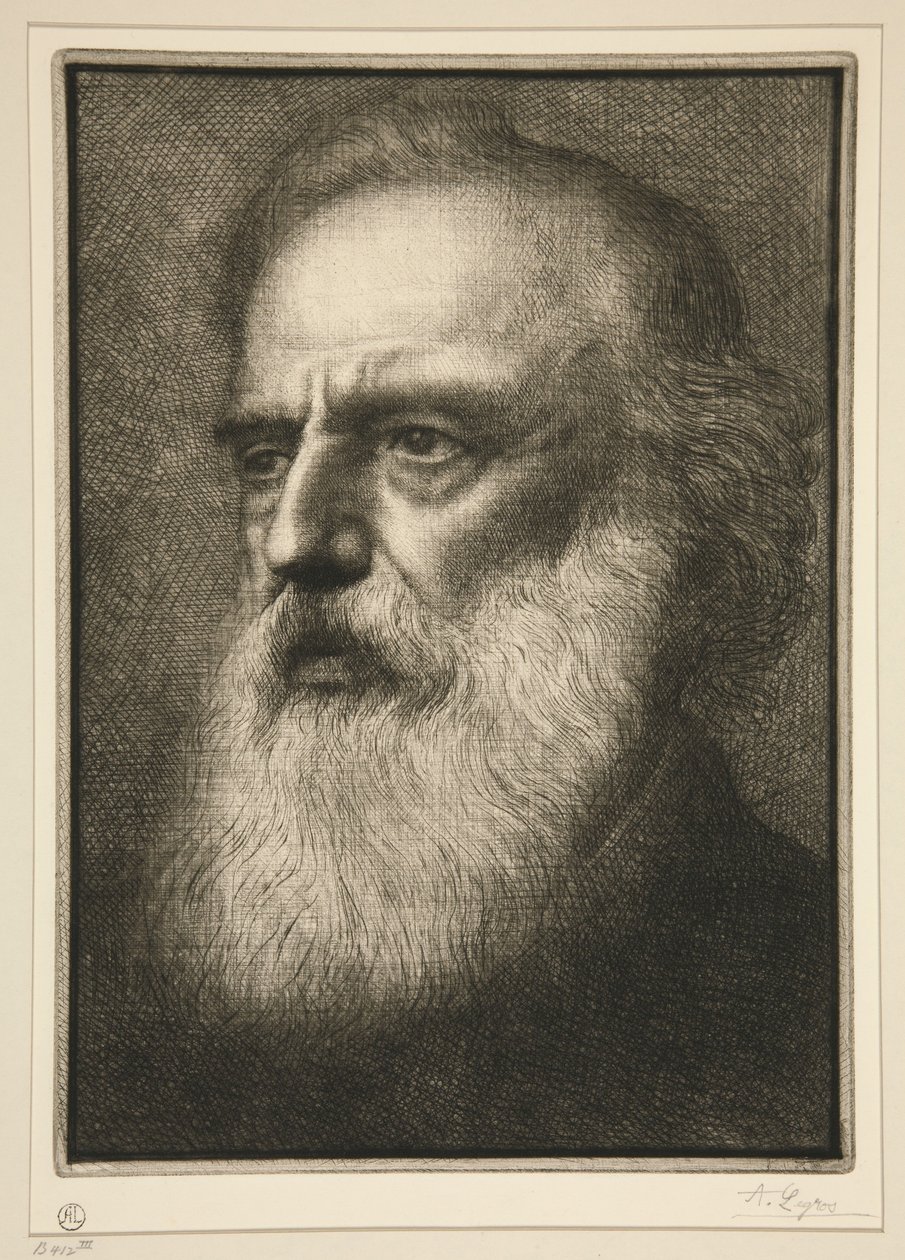 Retrato del artista (Portrait of the Artist) de Alphonse Legros