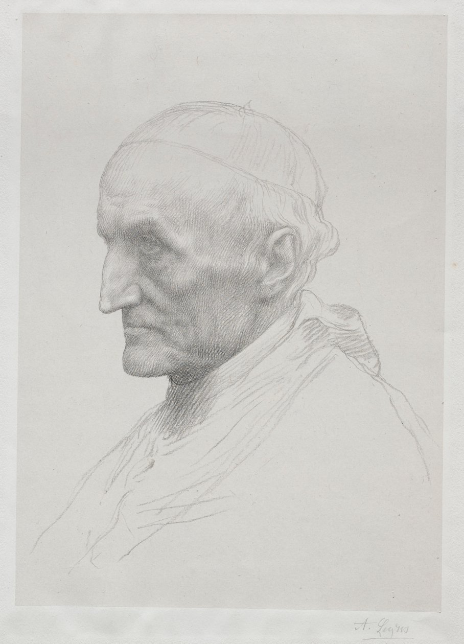 Retrato del Cardenal Manning, Segunda Placa de Alphonse Legros