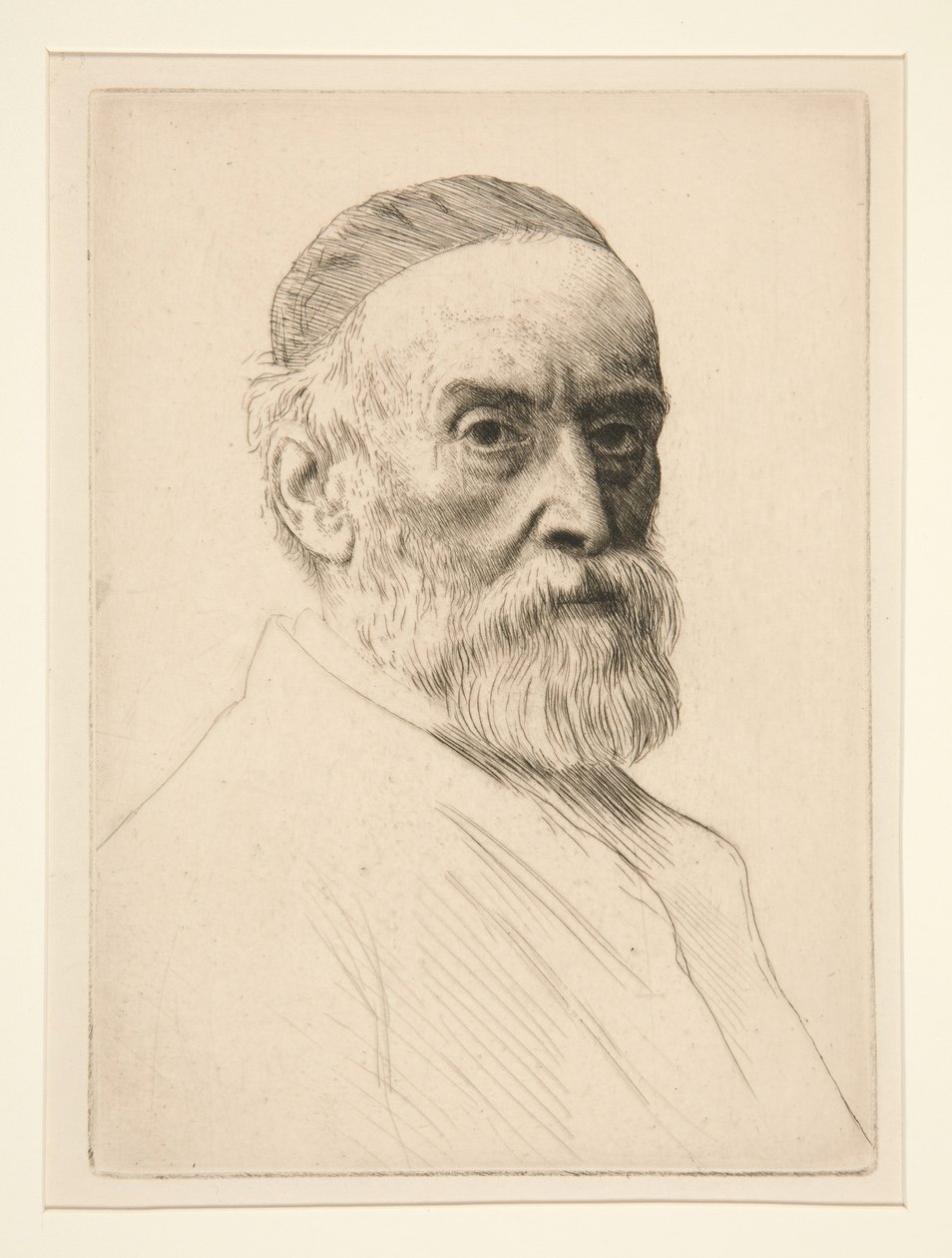Retrato de G. F. Watts (R.A.) de Alphonse Legros