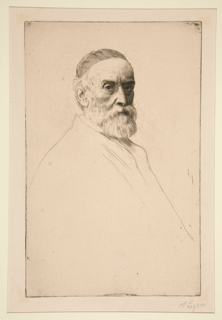 Retrato de G.F. Watts, R. A. de Alphonse Legros