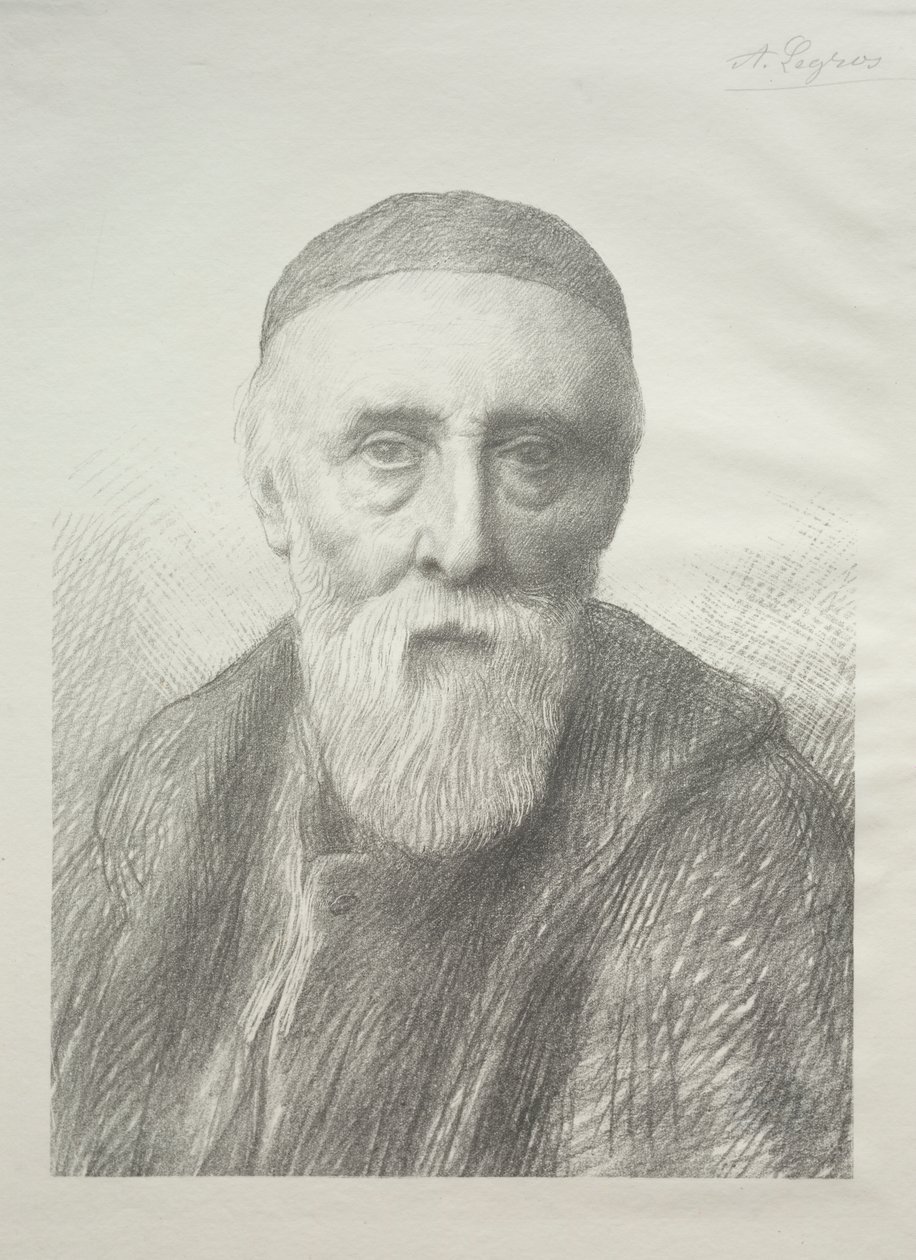 Retrato de George Frederic Watts (2ª Placa) de Alphonse Legros