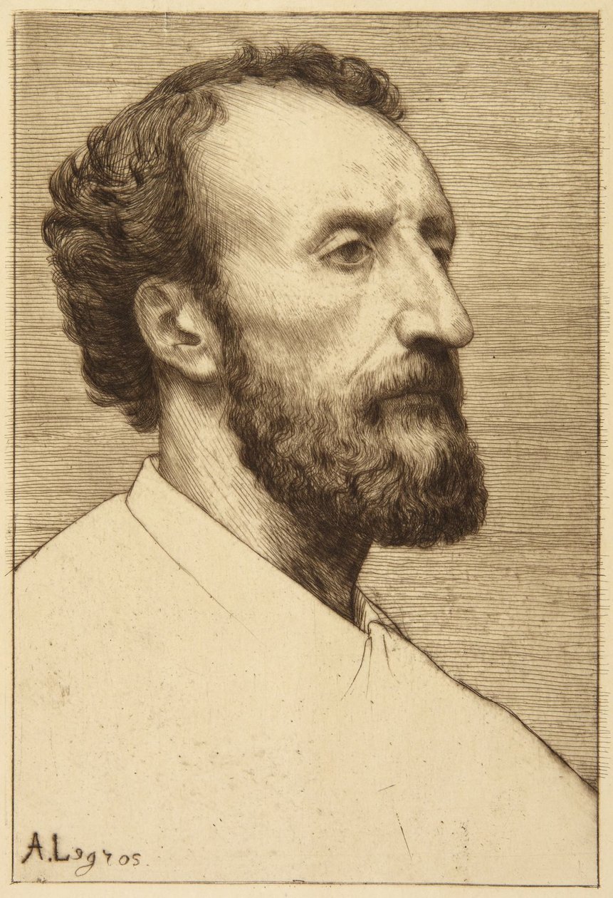 Retrato de J. Dalou de Alphonse Legros