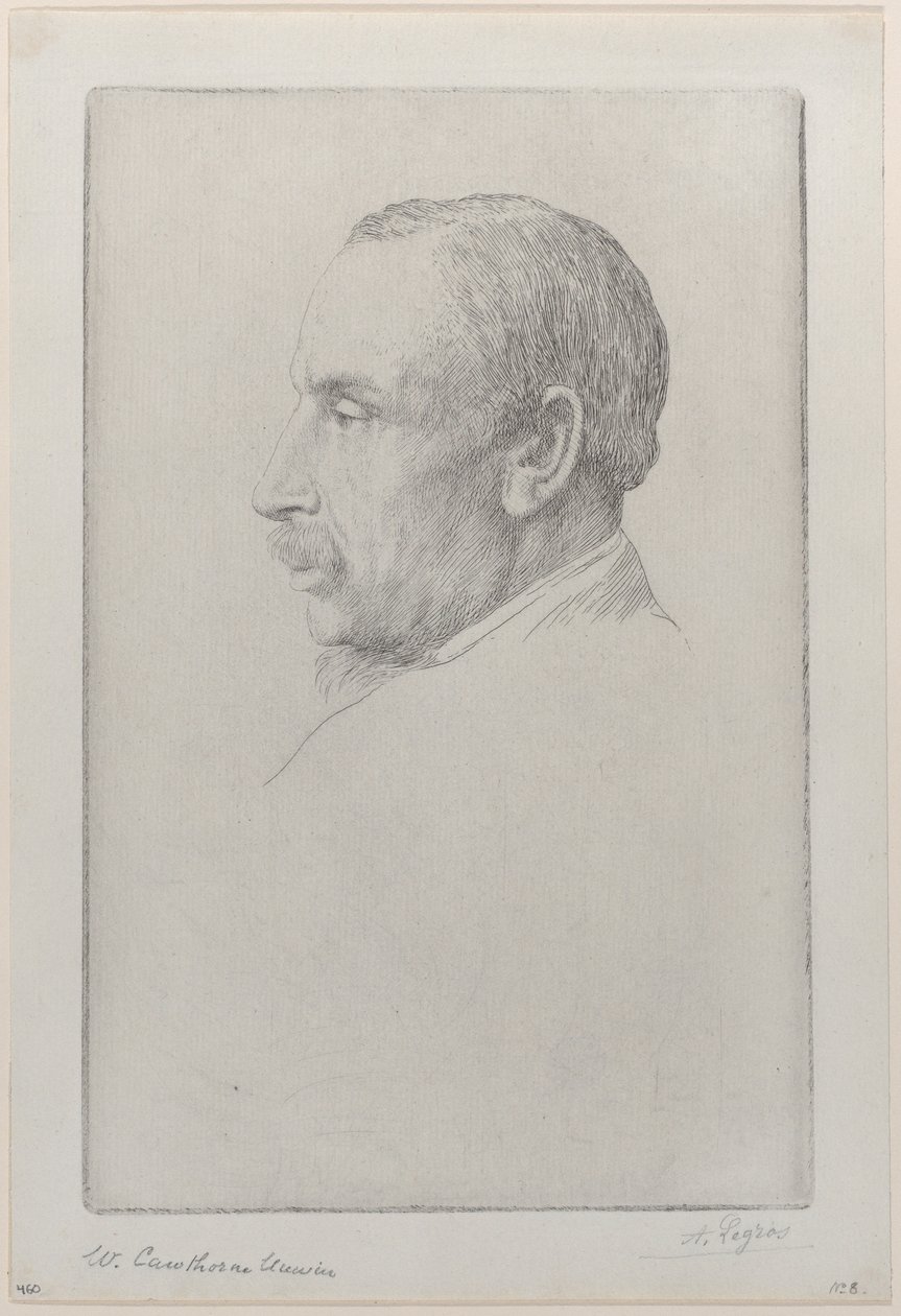 Retrato de William Cawthorne Unwin de Alphonse Legros