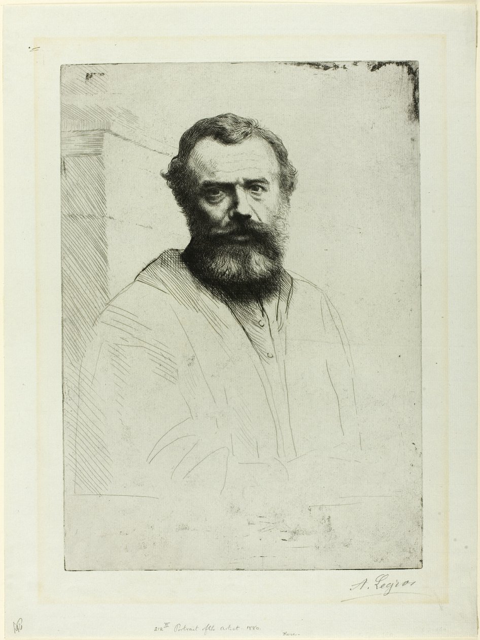 Retrato del artista de Alphonse Legros