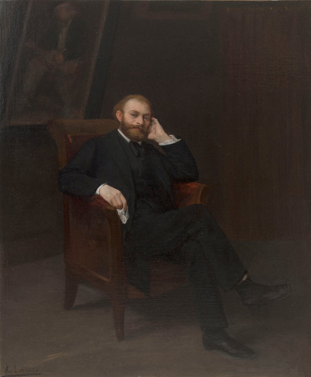 Retrato del artista Édouard Manet 1832-1883, 1863 de Alphonse Legros