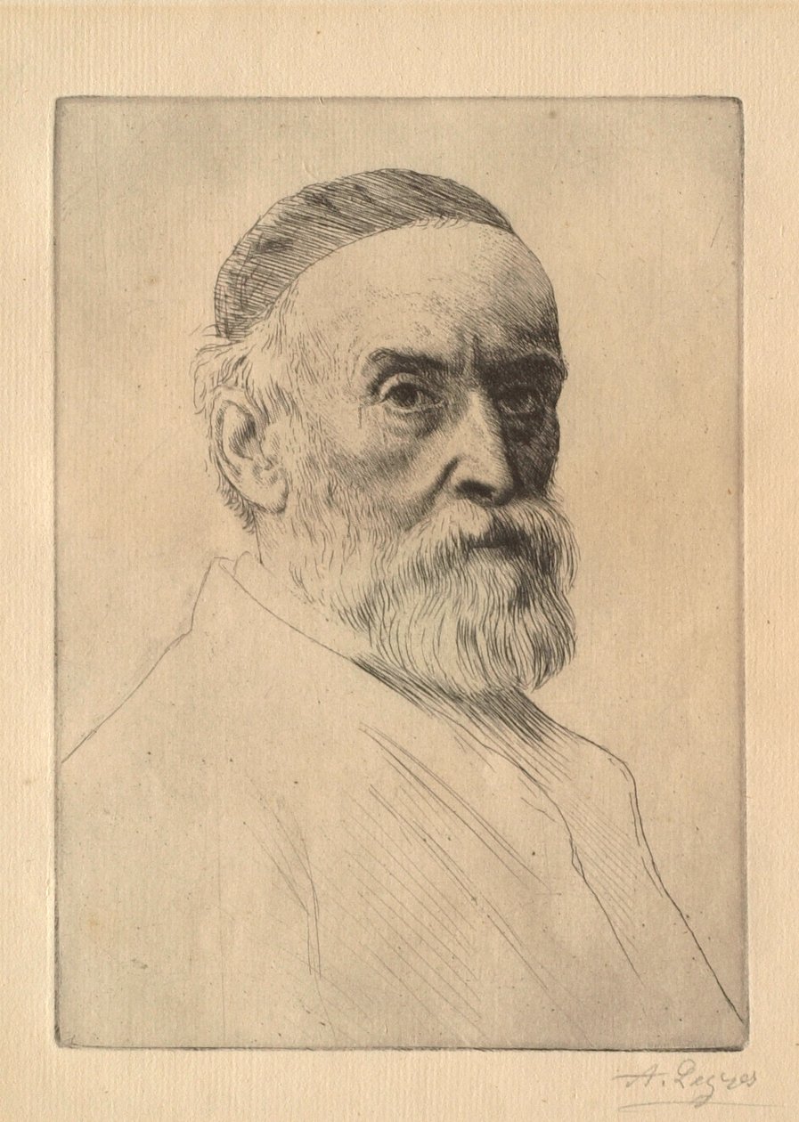 Retrato del pintor G. F. Watts (1817-1904) de Alphonse Legros