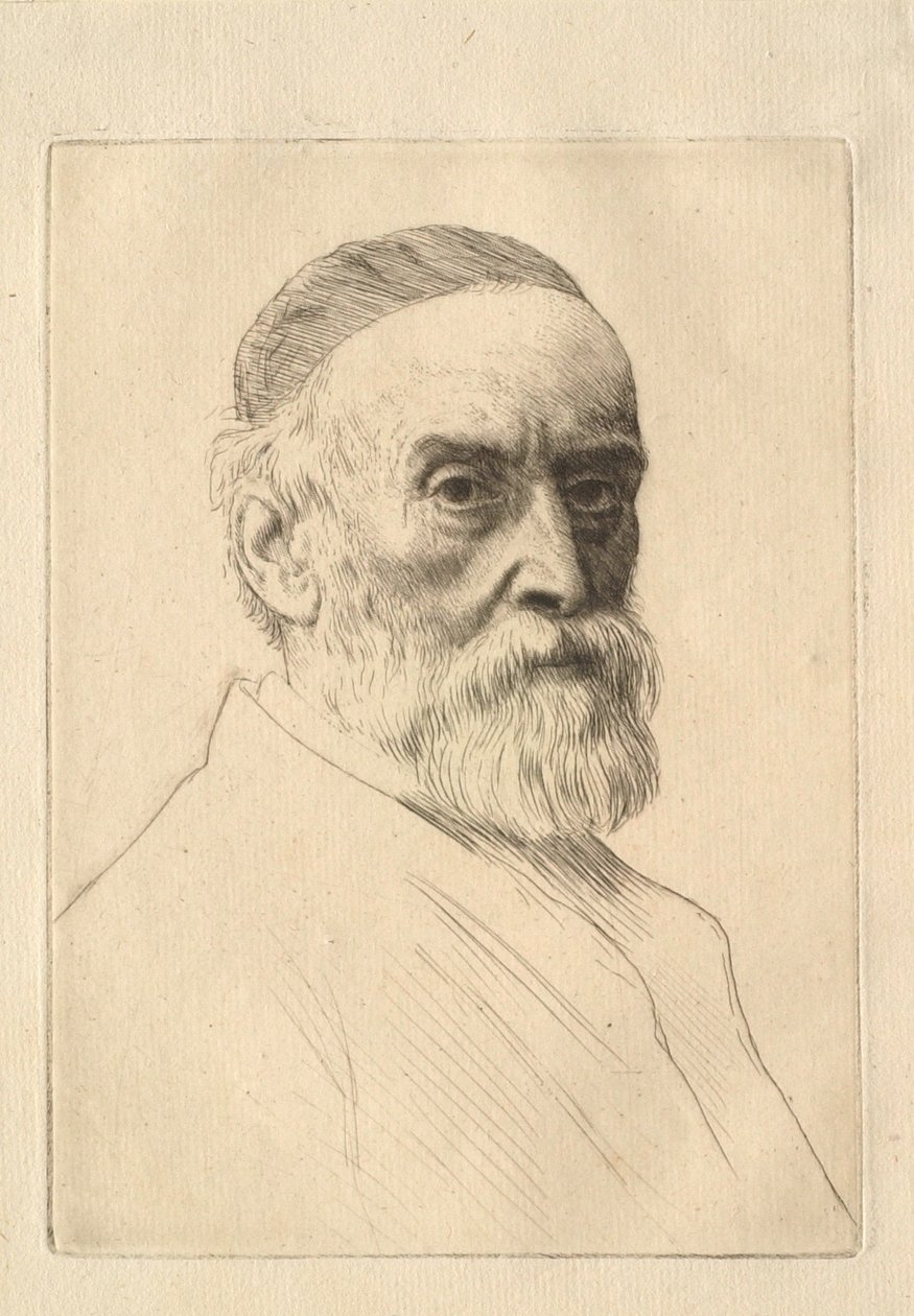 Retrato del pintor G. F. Watts (1817-1904) de Alphonse Legros