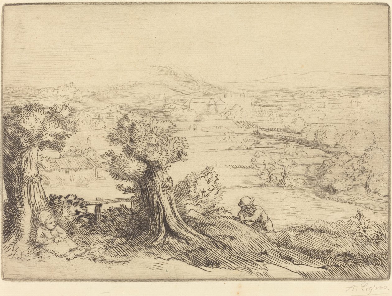 Recuerdo de un valle en Borgoña de Alphonse Legros