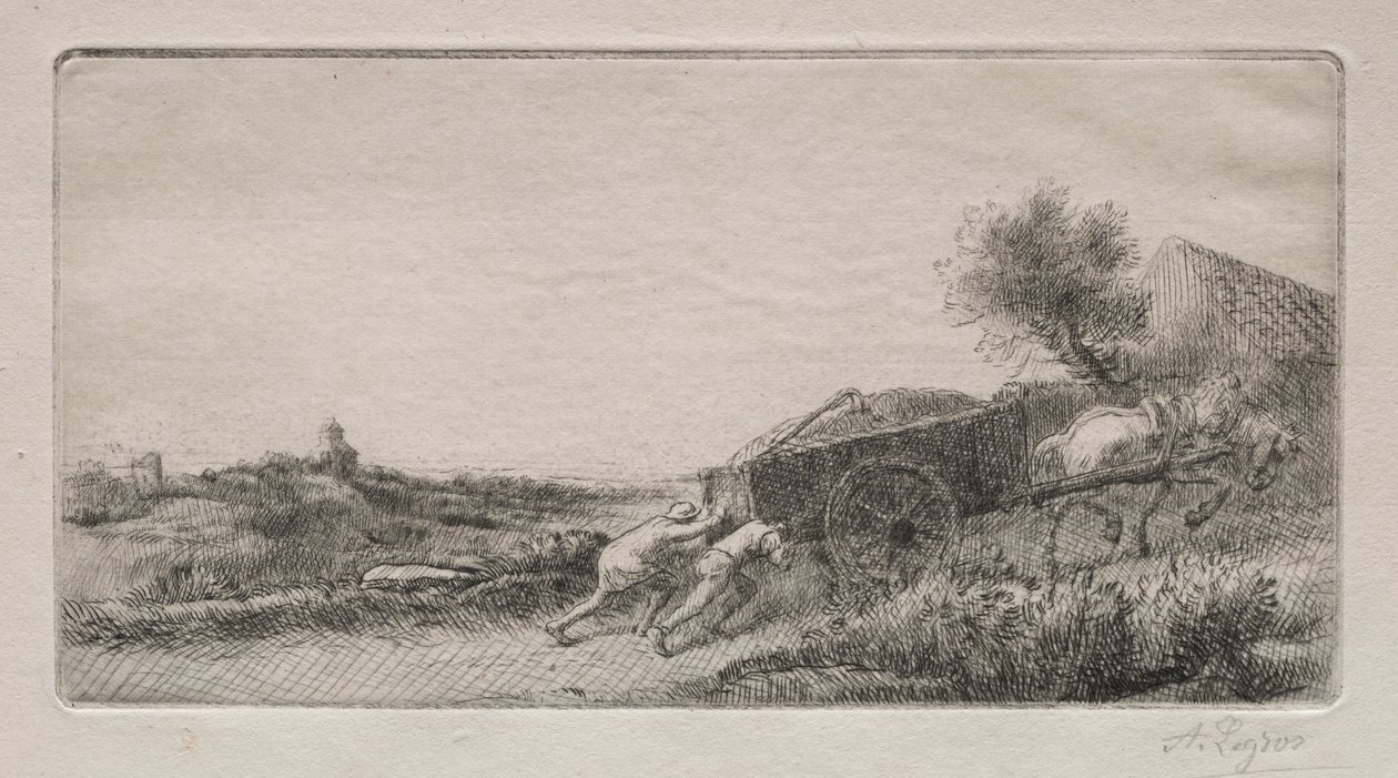 Rentrant le foin de Alphonse Legros