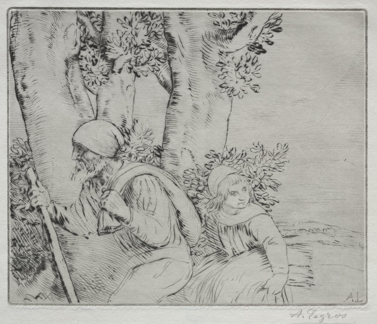 Regreso del campo (2ª placa) de Alphonse Legros