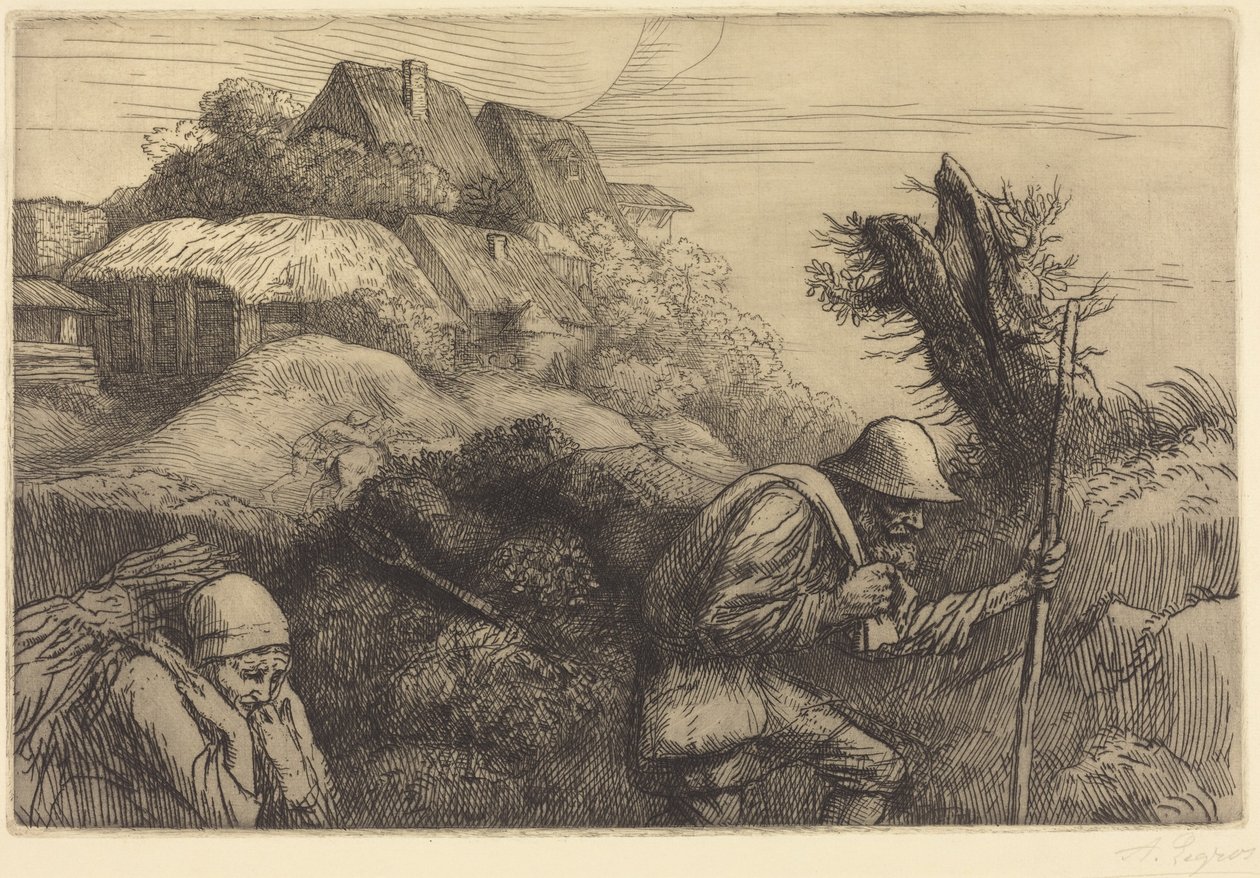 Return from the Woods (El regreso del bosque) de Alphonse Legros