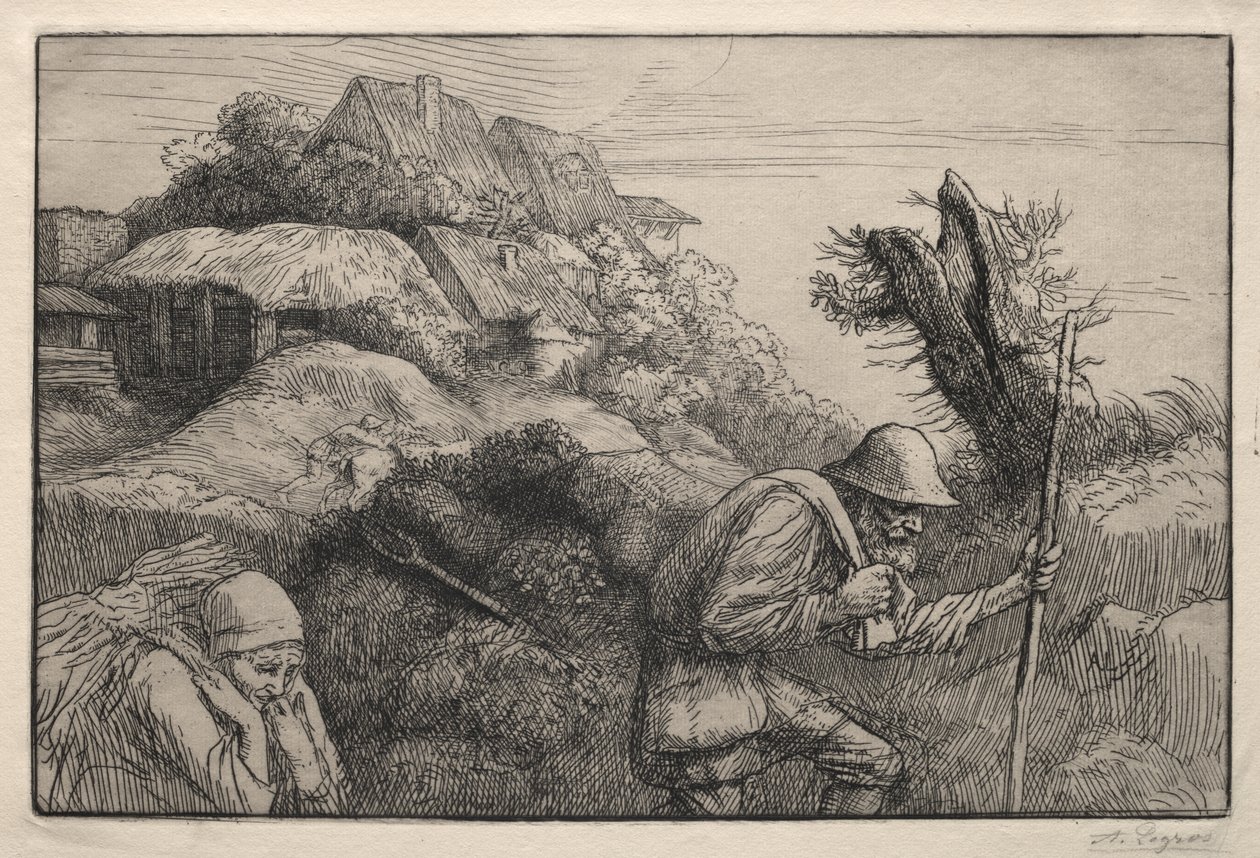Regreso del bosque (Le Retour du Bois) de Alphonse Legros