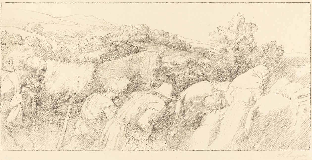 El regreso de los campesinos de Alphonse Legros