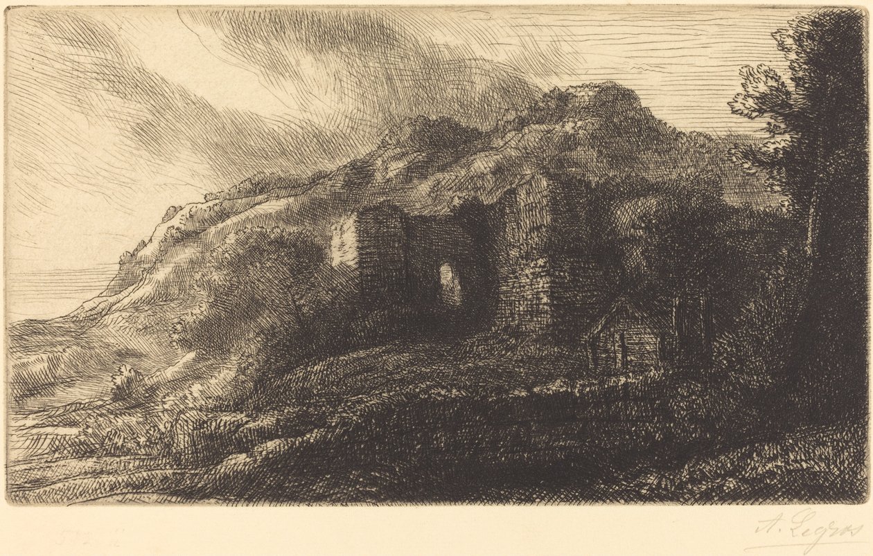 Ruinas de un castillo Les ruines du chateau de Alphonse Legros