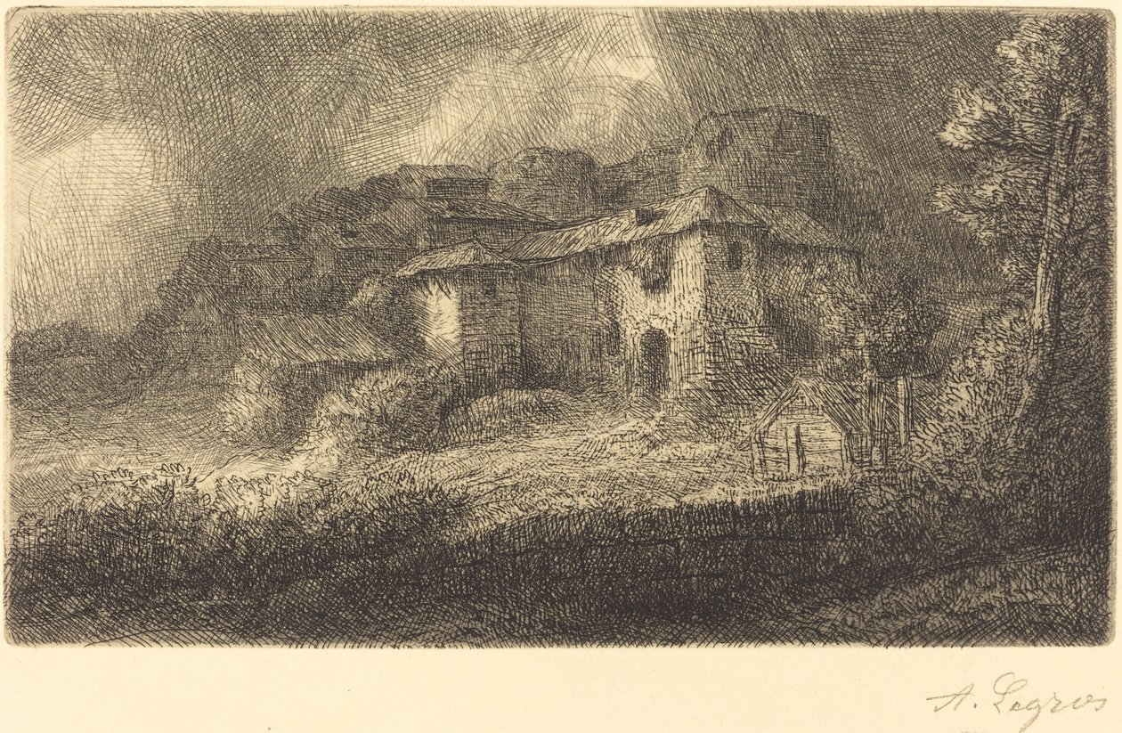Ruinas de un Castillo Les ruines du chateau de Alphonse Legros
