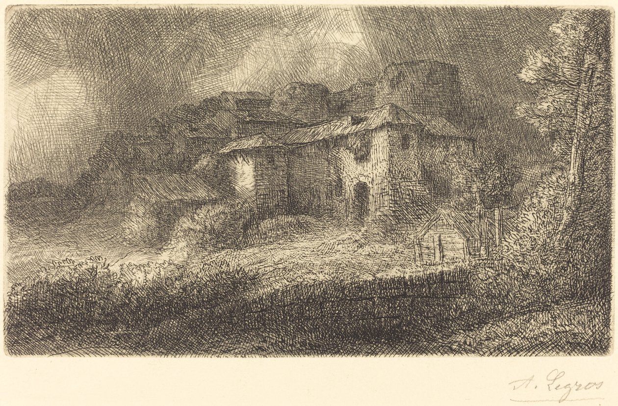Ruinas de un castillo Les ruins du chateau de Alphonse Legros