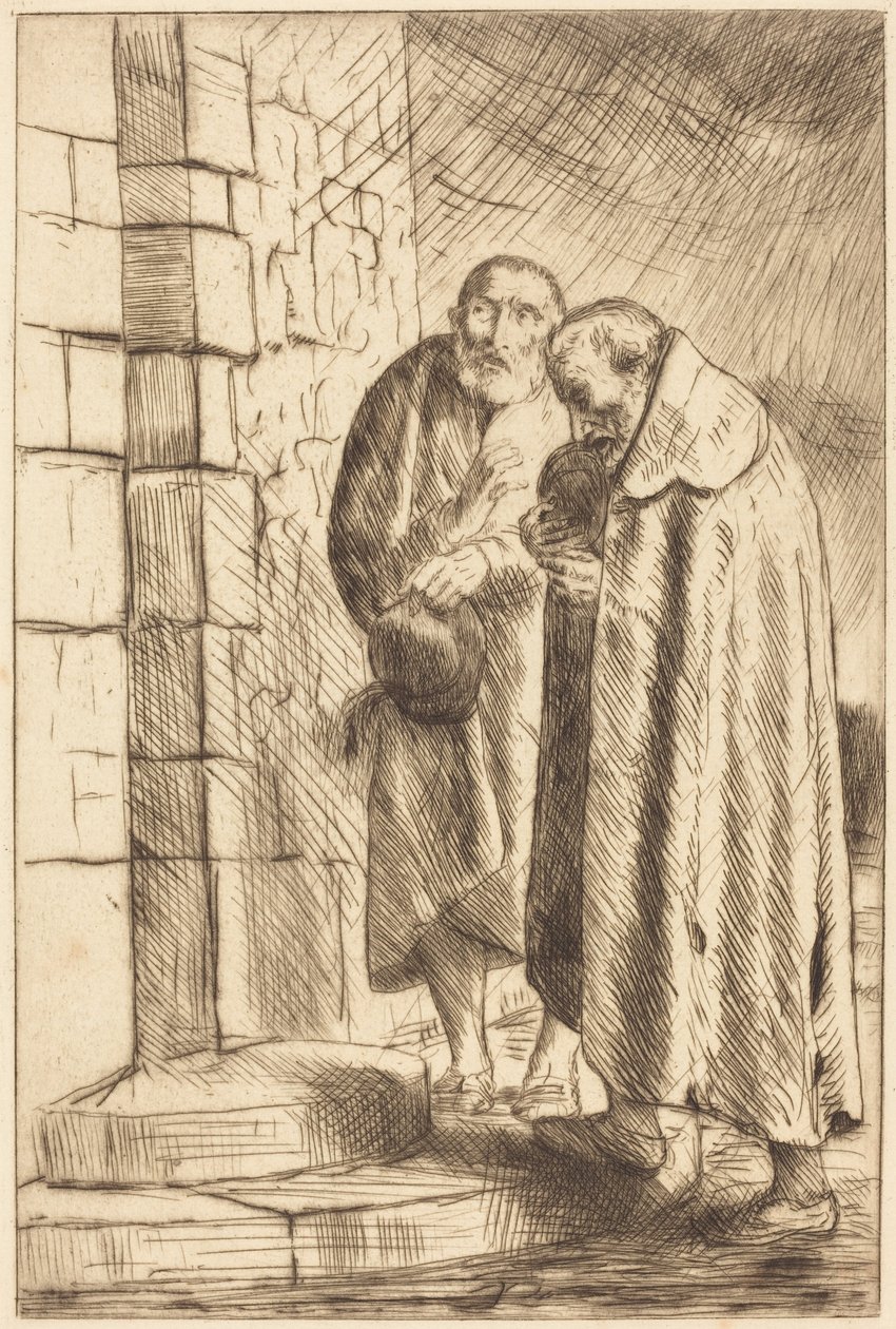 San Pedro y San Pablo en la puerta de M. Richard de Alphonse Legros