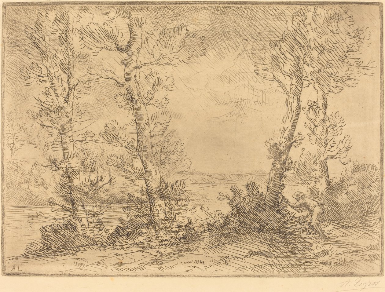 Pescador de salmón de Alphonse Legros