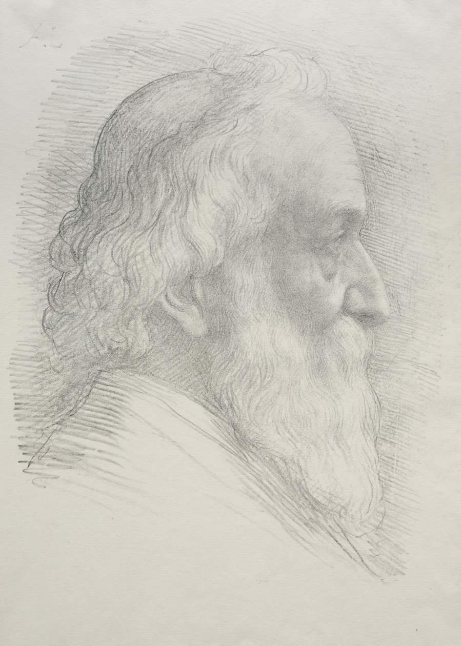 Autorretrato (10ª lámina) de Alphonse Legros