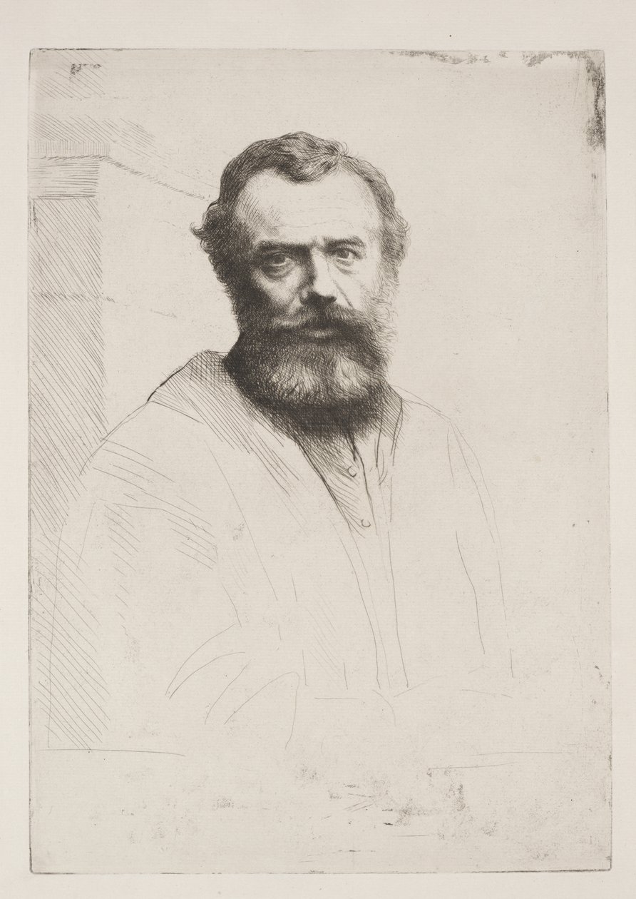 Autorretrato (Tercera Placa) de Alphonse Legros