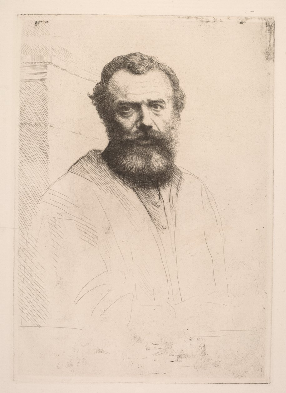 Autorretrato Tercera Placa de Alphonse Legros