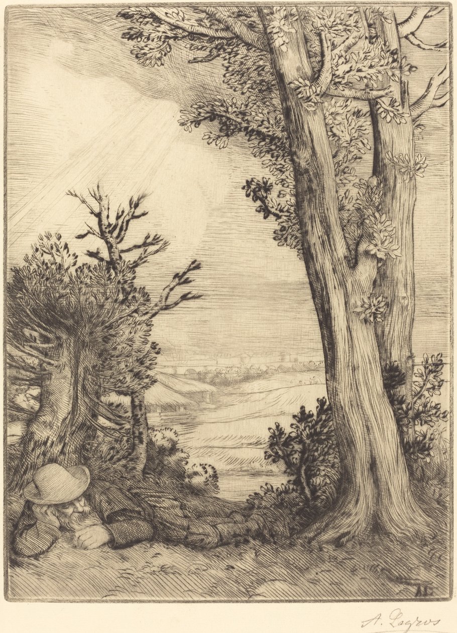Siesta en el campo de Alphonse Legros