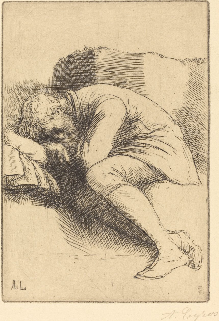 Durmiente (Un dormeur) de Alphonse Legros